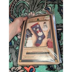 Hodge Podge Felt Stocking SNOWMAN 17" NIP